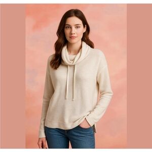 Banana Republic Cream Cowl Neck Sweater